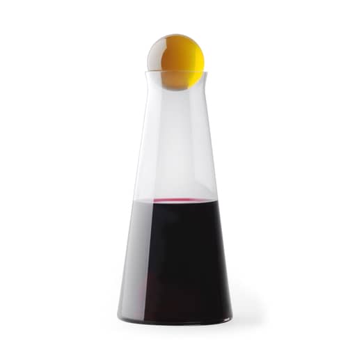 Carafe Fia verre transparent marron 1 L - Design House Stockholm - Transparent / Ambre - Cristal, Verre