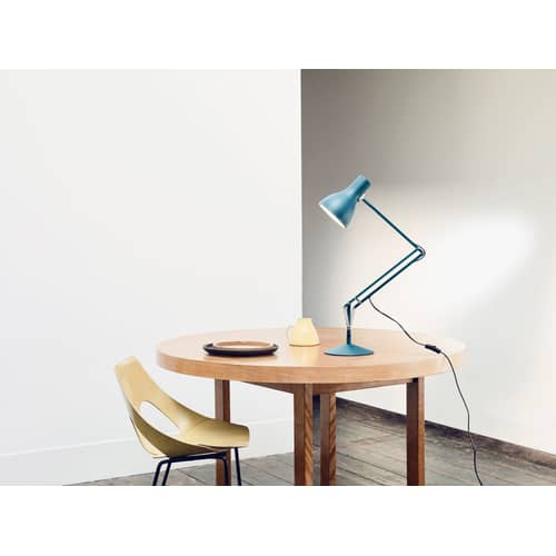 Tischleuchte Type 75 metall blau / limitierte Auflage - von Margaret Howell - Anglepoise - Sächsisch Blau - Aluminium, Gusseisen, Stahl