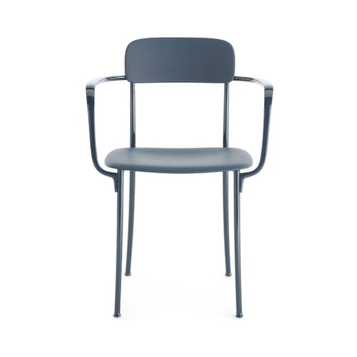 Armlehnstuhl Savoia plastikmaterial blau - Kartell - Blau - bemaltes Aluminium, Technoplymer