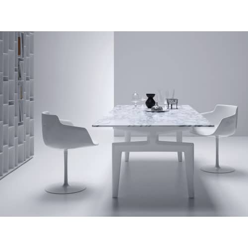 Bibliothèque Random bois blanc / L 81 x H 217 cm - MDF Italia - Blanc - Fibre de bois laqué