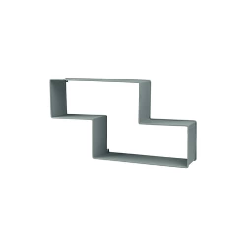 Dédal Shelf metal grey W 90 x H 49 cm - 1950 - Gubi - Rainy Grey - Steel plate