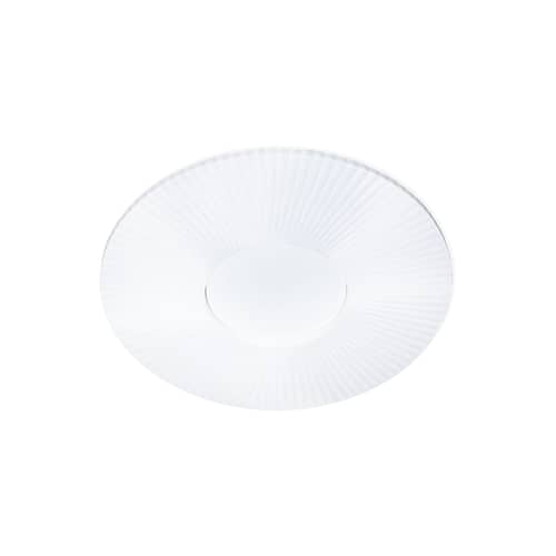 Applique Iris / Plafonnier - LED - Ø 80 cm - Dix Heures Dix - Ø 80 cm / Tissu blanc - Aluminium, Tissu acrylique plissé