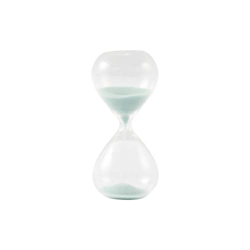 Sablier Ball XXS bleu /  30 sec. - H 8,5 cm - Pols Potten - Bleu clair - Sable teinté, Verre