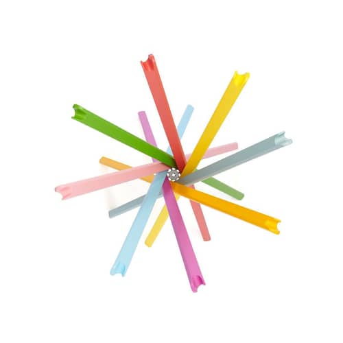 Sciangai 50 Standing coat rack wood multicoloured / Numbered edition 50th anniversary (1973-2023) - Zanotta - Multicoulered - Lacquered solid beech