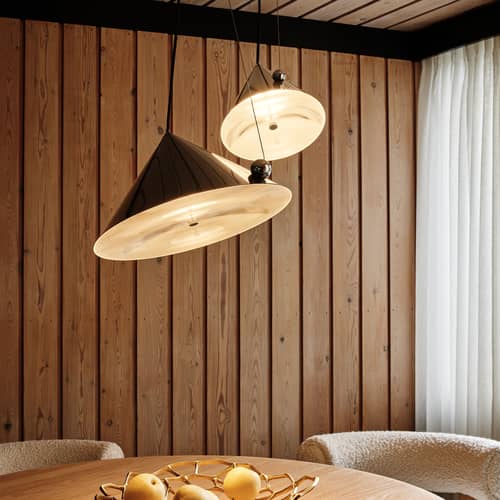 Suspension Pose LED métal vert / Ø 43 x H 30 cm - Orientable - Tom Dixon - Varech - Acier thermolaqué