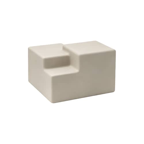 Table basse Matrix / 52 x 52 x H 38 cm - Béton - Mogg - Perle - Béton