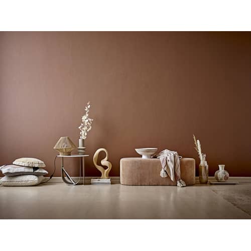 Table d\'appoint Cher métal gris / Ø 43 cm - Porte-revues intégré - Bloomingville - Gris clair - Fer laqué