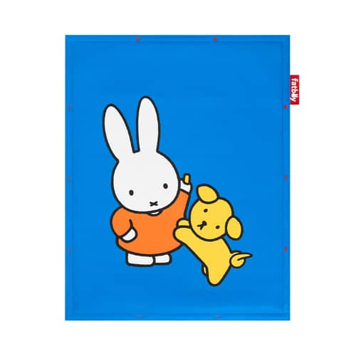 Tapis de jeu Flying Carpet x Miffy / 180 x 140 cm - Rembourré - Fatboy - Bleu - Mousse, Polyester recyclé