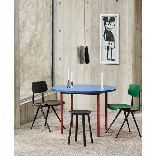 Relaxdays Tavolino Rotondo da Salotto in Vetro e Acciaio Inox, Tavolo da Caffè Salotto, HLP: 53