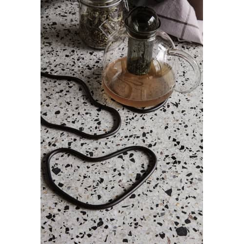 Topfuntersetzer Pond gold metall / Ringe im 3er-Set - Messing - Ferm Living - Messing - Massives Messing