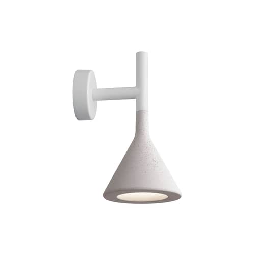 Applique Aplomb Mini / Ciment - Foscarini - Blanc - Ciment, Métal