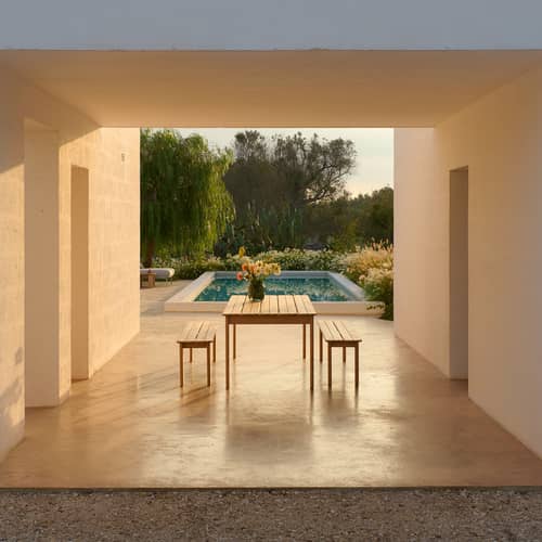 Assemble Bench natural wood / L 180 cm - Muuto - Teak - FSC™-certified teak