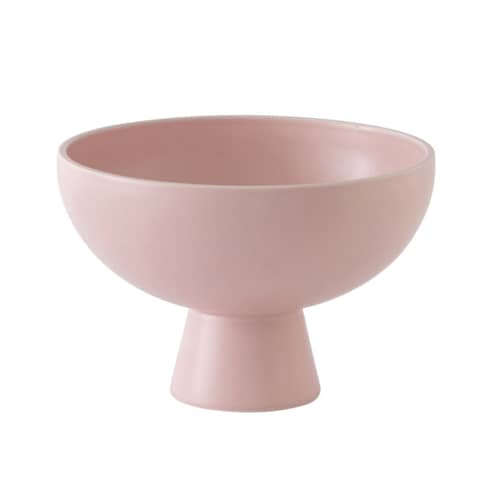 Coupe Strøm Large céramique rose / Ø 22 cm - Fait main - raawii - Blush Corail - Céramique