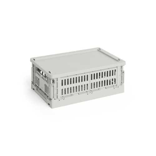 Couvercle  / Pour panier Colour Crate Small 17,5 x 27 cm - Hay - Gris - Polypropylène recyclé