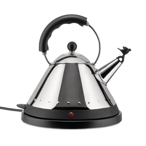 Oisillon Electric kettle metal plastic material black - Alessi - Black - Polyamide, Stainless steel