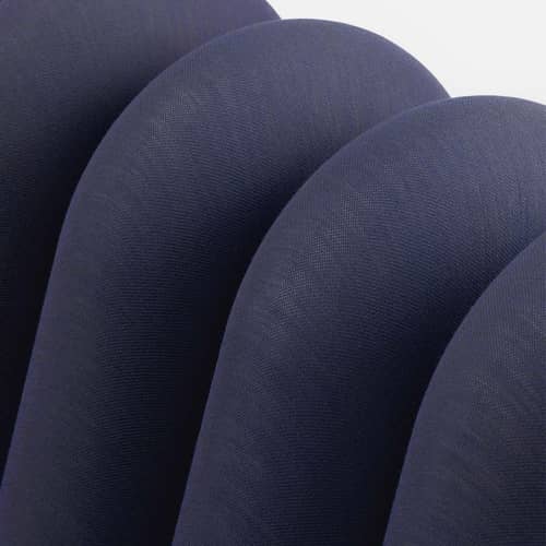Poltrona imbottita Extra Bold Sofa tessuto blu / Divano modulare - L 72 cm (4 tubi) - Moustache - Nero e blu - Acciaio, Lana, Schiuma ad alta resilienza