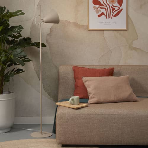 Lisbon Floor lamp metal beige / Steerable - It\'s about Romi - Sand - Iron