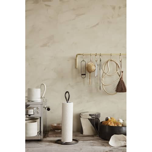 Mug Flow céramique blanc / 36 cl - Porcelaine - Ferm Living - Blanc cassé moucheté - Porcelaine émaillée
