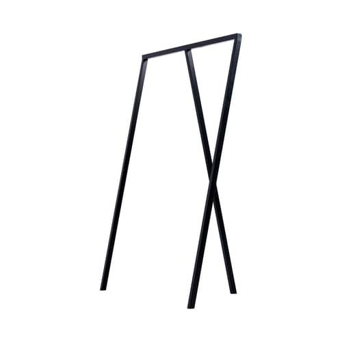 Portant Loop métal noir / L 130 cm - Hay - Noir - Acier laqué