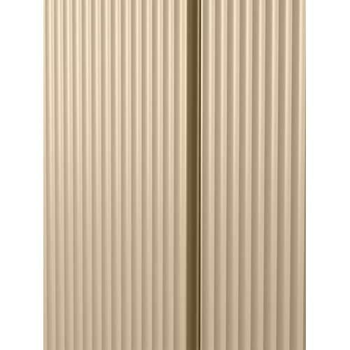 Rangement Sill / L 70 x H 110 cm - MDF rainuré - Ferm Living - Beige Cachemire - MDF peint