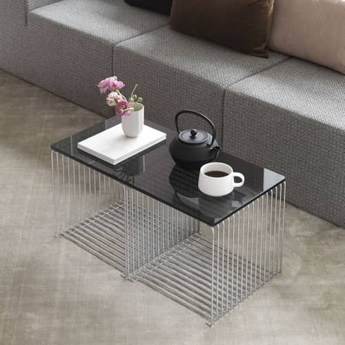 MONTANA Panton Wire Cube Single Shelf - chromed | Made In Design UK