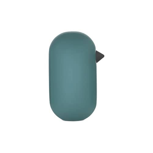 Figur Little Bird holz blau grün / H 7 cm x Ø 3,8 cm - Normann Copenhagen - Blau-grün - lackierte Eiche
