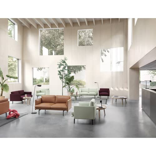 Suspension E27 plastique bleu / Silicone - Ampoule incluse - Muuto - Bleu - Silicone