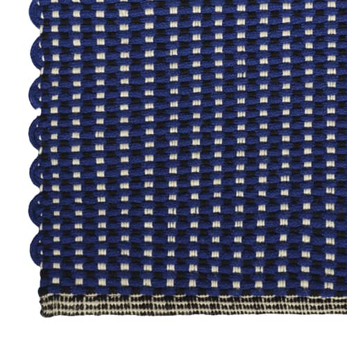 Tapis Cord tissu bleu / 70 x 250 cm - Recyclé - Tom Dixon - Bleu outremer -  PET recyclé