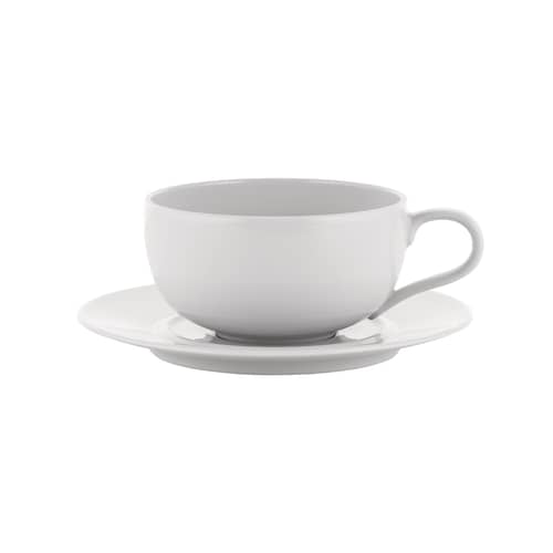 Tasse à thé La Bella Tavola céramique blanc / 20 cl - Ettore Sottsass - Alessi - Blanc uni - Porcelaine fine