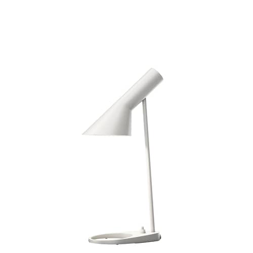 Tischleuchte AJ Mini metall weiß (1960) / H 43 cm - Louis Poulsen - Weiß - Stahl, Zink