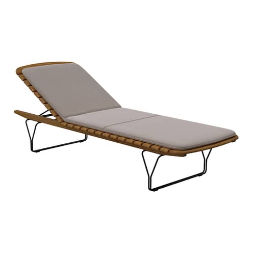  Accessory textile beige / For Molo sun lounger - Houe - Ash beige - Polyurethane foam, Sunbrella Heritage fabric