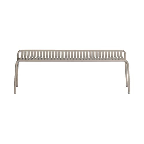 Banc Week-end métal beige / Aluminium - L 156 cm - Petite Friture - Dune - Aluminium