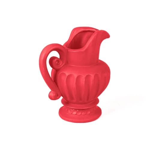 Carafe Magna Graecia céramique rose / H 28 cm - Seletti - Rose bougainvillier - Terre cuite