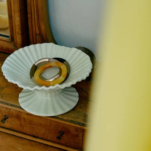 Coppa New classics ceramica bianco / Ø 20 x H 10 cm - HK LIVING - Bianco - Gres