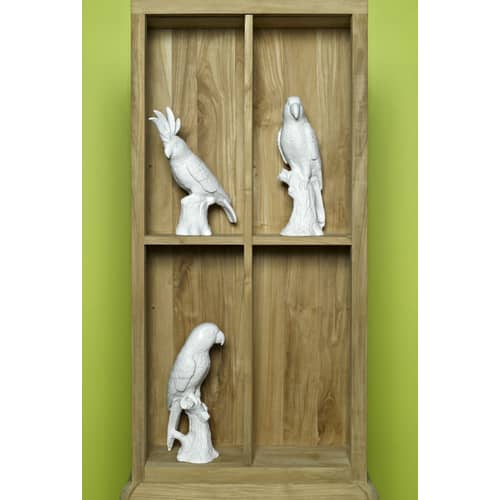 Décoration Cacatoès céramique blanc / Porcelaine - H 33 cm - POLSPOTTEN - Cacatoès / Blanc - Porcelaine