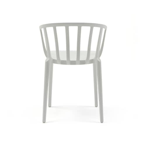 Fauteuil empilable Venice plastique blanc - Kartell - Blanc mat - Technopolymère thermoplastique recyclé