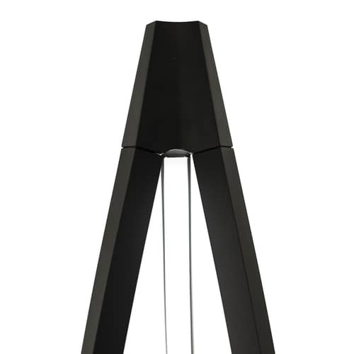 Lampada a stelo In The Wind metallo nero LED / H 183 cm - Nemo - Nero - alluminio estruso