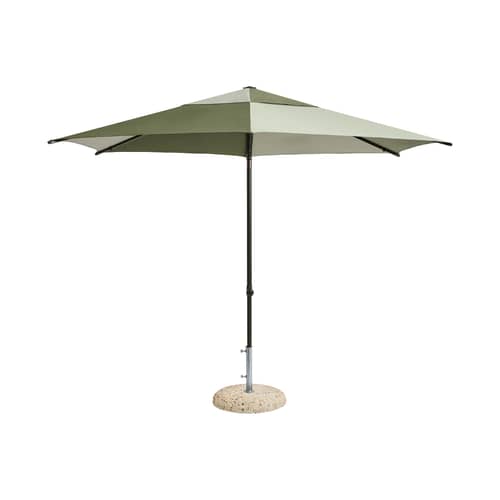 Ombrellone Terrazza - Hexagon tessuto verde / Ø 300 cm - Hay - Verde e verde scuro - Acciaio, Alluminio, Polipropilene, Tessuto in olefina