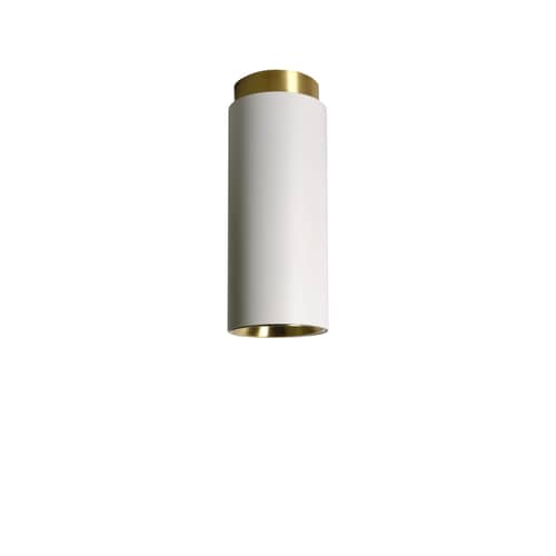 Plafonnier Tobo C65 / Ø 6,5 x H 16,5 cm - DCW éditions - Blanc - Acier