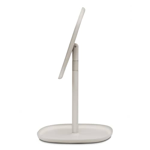 Stellspiegel Flip metall beige / Ablage - Normann Copenhagen - Sandfarben - Glas, lackierter Stahl