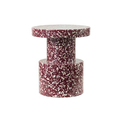 Bit Stool plastic material red / H 42 cm - Recycled - Normann Copenhagen - Burgundy - Recycle polyethylene