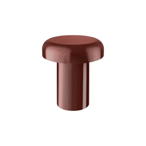 Table d\'appoint Miko métal rouge / Ø 40 x H 46 cm - NOO.MA - Rouge auburn - Acier