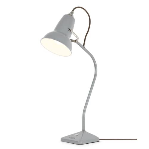 Original 1227 Mini Table lamp metal grey Fixed arm - H 52 cm - Anglepoise - Dove Grey - Cast iron, Steel