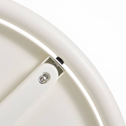 Tavolo rotondo Deville metallo bianco / Ø 55 cm - Hay - Bianco cremoso - 