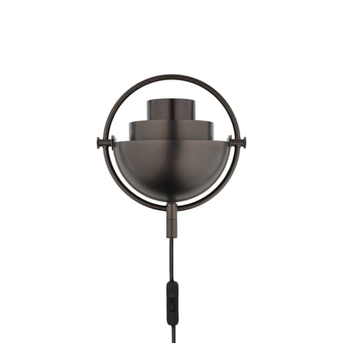 Multi-Lite Wall light with plug metal black / Modular & adjustable - Louis Weisdorf, 1974 - Gubi - Blackened Brass - Metal