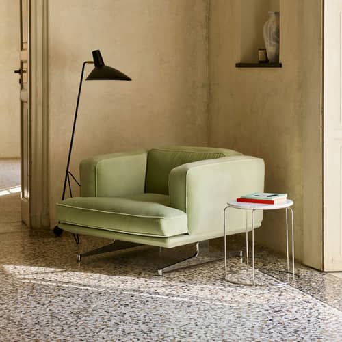 Accessoire / Plateau marbre pour tabouret Wire VP11 - &tradition - Blanc - Marbre de Carrare