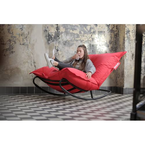 Accessoire  métal noir / Structure Rock\'n Roll pour pouf Original - Fatboy - Noir - Métal galvanisé, Polyester