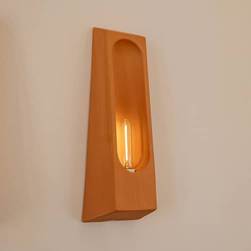 Applique Alcove céramique orange - VIOLAINE D\'HARCOURT - Terracotta - Céramique