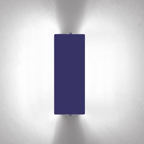 Applique  metallo blu con alette orientabili doppie LED /Charlotte Perriand, 1962 - Nemo - Blu - alluminio verniciato, metallo verniciato