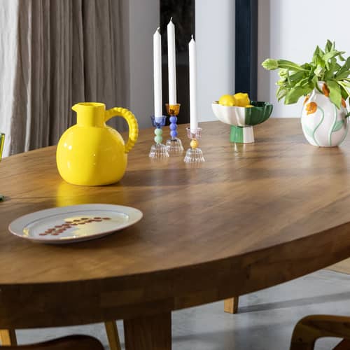 Carafe Perle céramique jaune / 2,5 L - & klevering - Jaune - Grès